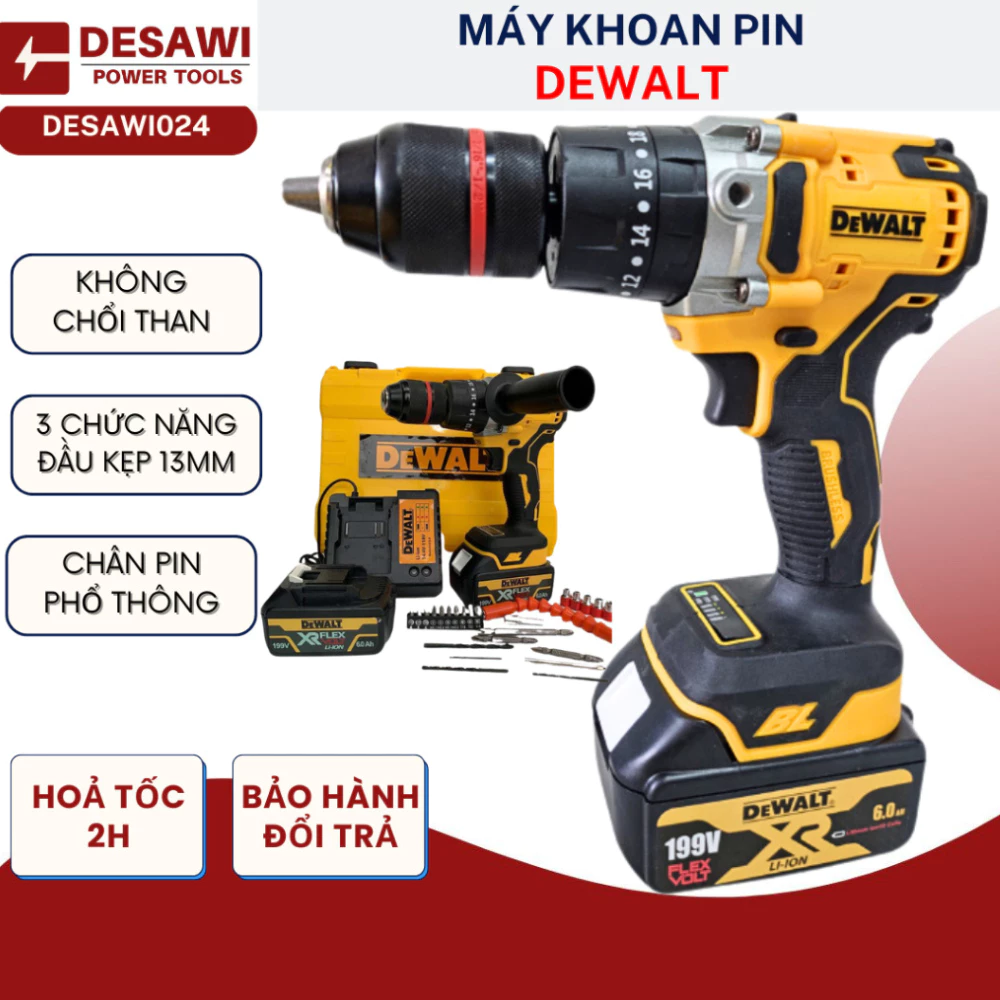 Read more about the article Máy khoan DESAWI024: “Trâu bò thật sự, búa mà cũng nể!”