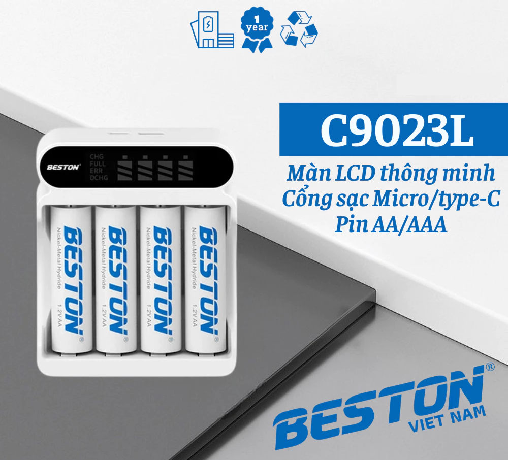 Read more about the article Combo sạc Beston C9023L cùng pin AA & AAA: Giải pháp “cứu cánh” cho mọi thiết bị ăn pin