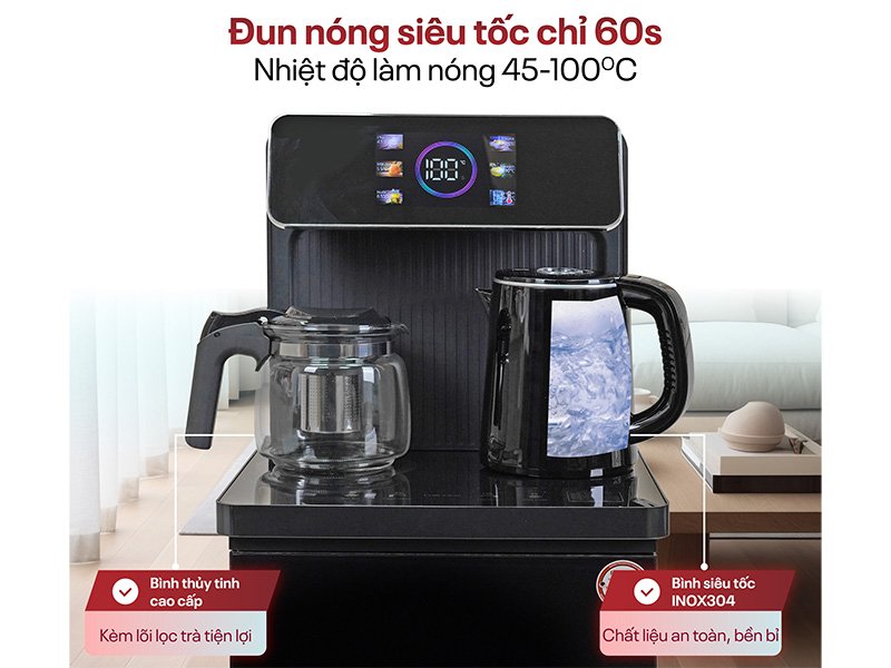 6. fujihome tb815 cay nuoc nong lanh ket hop ban pha tra cafe fujihome tb815 5